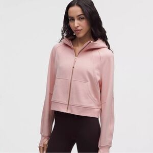 NWT Lululemon Scuba Oversized Full-Zip Hoodie – Pink Haze / Rose Gold – XS/S